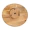 Brown Wood Country Cottage Lazy Susan Cake Stand, 2" x 15" x 15"